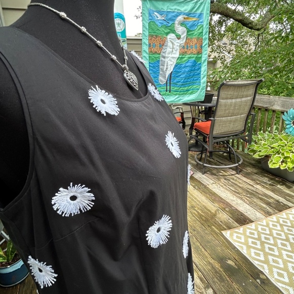 Talbots Dress - Black Embroidered - 10P - Picture 8 of 14